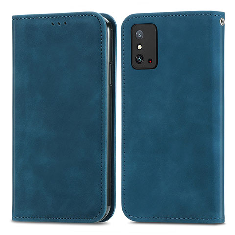 Handytasche Stand Schutzhülle Flip Leder Hülle S04D für Huawei Honor X10 Max 5G Blau