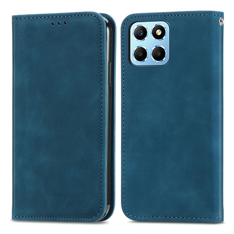 Handytasche Stand Schutzhülle Flip Leder Hülle S04D für Huawei Honor X6 Blau