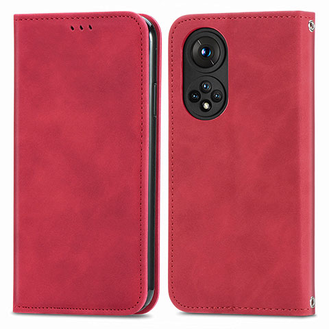 Handytasche Stand Schutzhülle Flip Leder Hülle S04D für Huawei Nova 9 Pro Rot