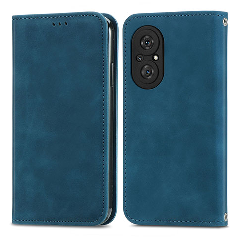 Handytasche Stand Schutzhülle Flip Leder Hülle S04D für Huawei Nova 9 SE Blau