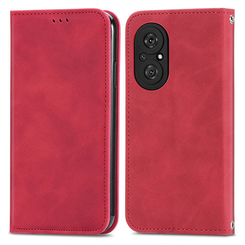 Handytasche Stand Schutzhülle Flip Leder Hülle S04D für Huawei Nova 9 SE Rot