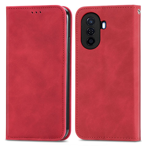 Handytasche Stand Schutzhülle Flip Leder Hülle S04D für Huawei Nova Y70 Plus Rot