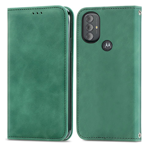 Handytasche Stand Schutzhülle Flip Leder Hülle S04D für Motorola Moto G Power (2022) Grün