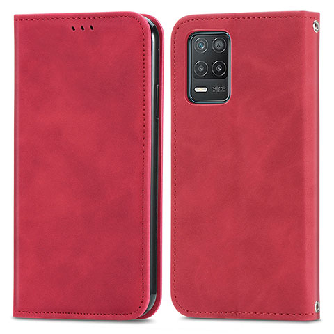 Handytasche Stand Schutzhülle Flip Leder Hülle S04D für Realme Q3i 5G Rot