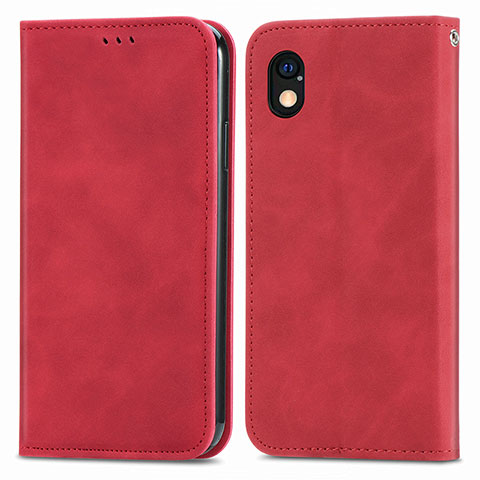 Handytasche Stand Schutzhülle Flip Leder Hülle S04D für Sony Xperia Ace III SO-53C Rot