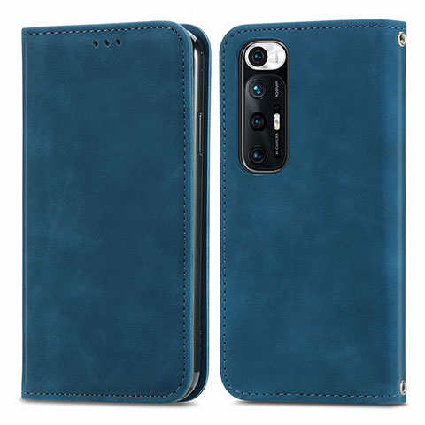 Handytasche Stand Schutzhülle Flip Leder Hülle S04D für Xiaomi Mi 10S 5G Blau