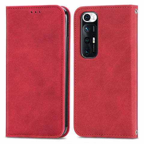 Handytasche Stand Schutzhülle Flip Leder Hülle S04D für Xiaomi Mi 10S 5G Rot