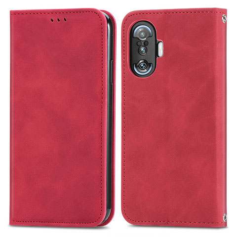 Handytasche Stand Schutzhülle Flip Leder Hülle S04D für Xiaomi Poco F3 GT 5G Rot