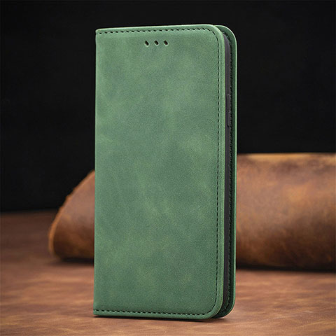 Handytasche Stand Schutzhülle Flip Leder Hülle S04D für Xiaomi Redmi Note 9 5G Grün