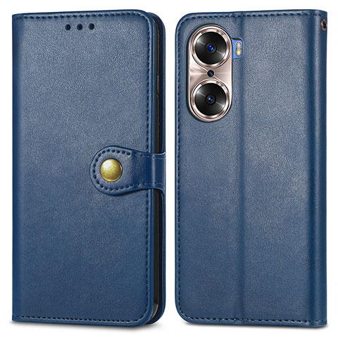 Handytasche Stand Schutzhülle Flip Leder Hülle S05D für Huawei Honor 60 5G Blau