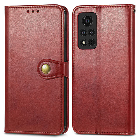 Handytasche Stand Schutzhülle Flip Leder Hülle S05D für Huawei Honor V40 5G Rot