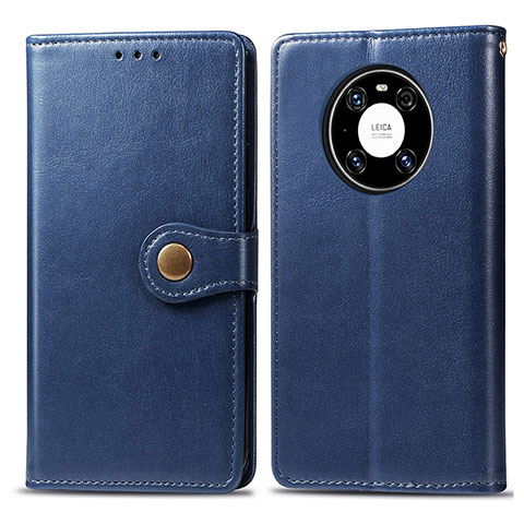 Handytasche Stand Schutzhülle Flip Leder Hülle S05D für Huawei Mate 40 Pro Blau