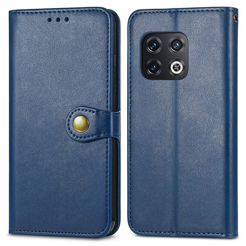 Handytasche Stand Schutzhülle Flip Leder Hülle S05D für OnePlus 10 Pro 5G Blau