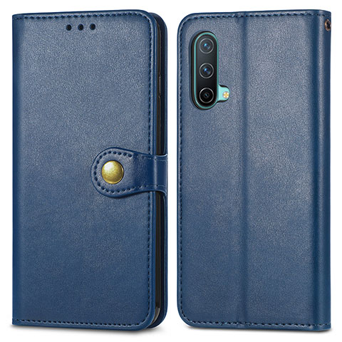 Handytasche Stand Schutzhülle Flip Leder Hülle S05D für OnePlus Nord CE 5G Blau