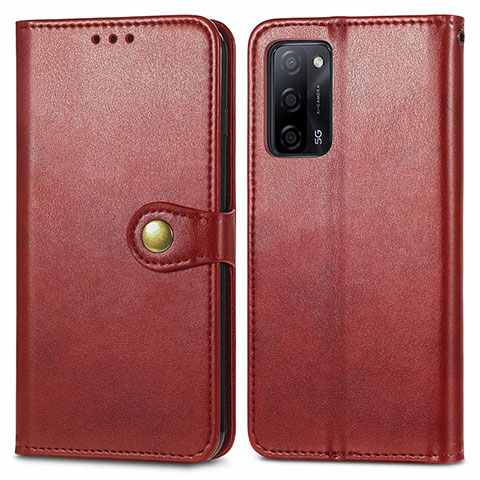 Handytasche Stand Schutzhülle Flip Leder Hülle S05D für Oppo A53s 5G Rot