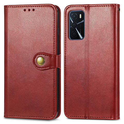 Handytasche Stand Schutzhülle Flip Leder Hülle S05D für Oppo A54s Rot