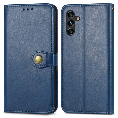 Handytasche Stand Schutzhülle Flip Leder Hülle S05D für Samsung Galaxy A04s Blau