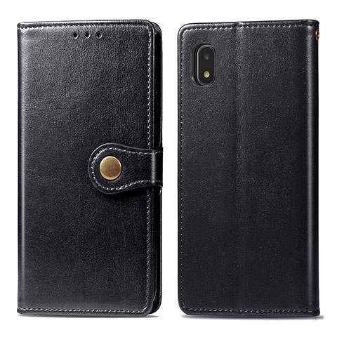 Handytasche Stand Schutzhülle Flip Leder Hülle S05D für Samsung Galaxy A21 SC-42A Schwarz