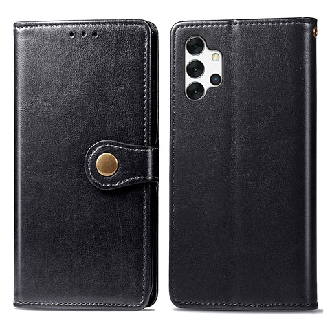 Handytasche Stand Schutzhülle Flip Leder Hülle S05D für Samsung Galaxy A32 5G Schwarz