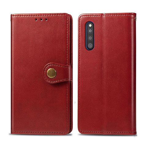 Handytasche Stand Schutzhülle Flip Leder Hülle S05D für Samsung Galaxy A41 SC-41A Rot