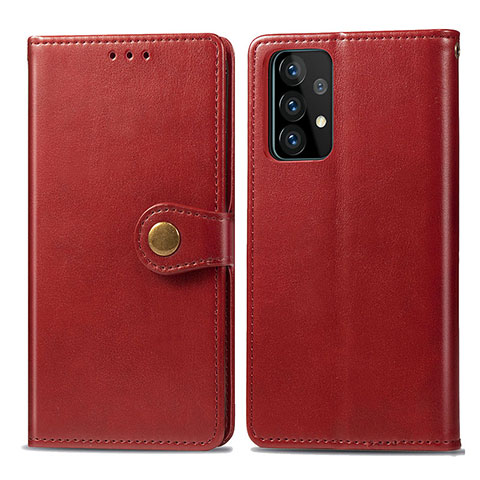 Handytasche Stand Schutzhülle Flip Leder Hülle S05D für Samsung Galaxy A72 4G Rot