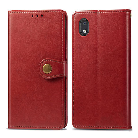 Handytasche Stand Schutzhülle Flip Leder Hülle S05D für Samsung Galaxy M01 Core Rot