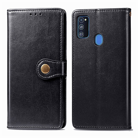 Handytasche Stand Schutzhülle Flip Leder Hülle S05D für Samsung Galaxy M30s Schwarz