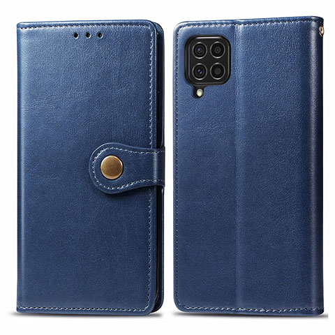 Handytasche Stand Schutzhülle Flip Leder Hülle S05D für Samsung Galaxy M62 4G Blau