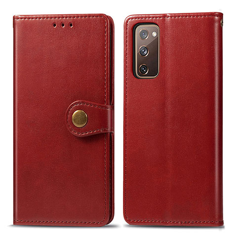 Handytasche Stand Schutzhülle Flip Leder Hülle S05D für Samsung Galaxy S20 FE 4G Rot