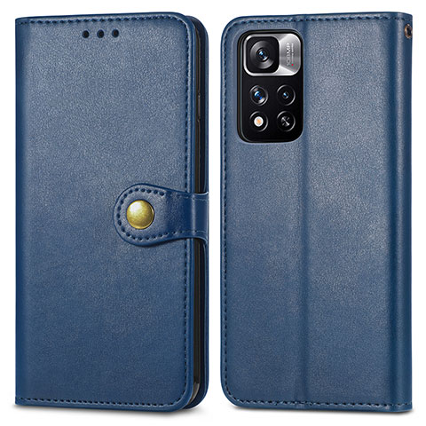 Handytasche Stand Schutzhülle Flip Leder Hülle S05D für Xiaomi Mi 11i 5G (2022) Blau