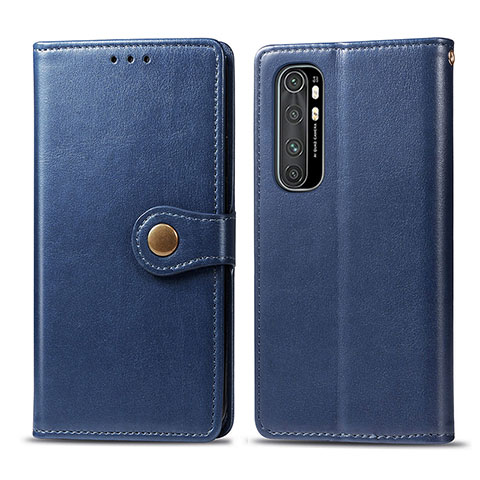 Handytasche Stand Schutzhülle Flip Leder Hülle S05D für Xiaomi Mi Note 10 Lite Blau