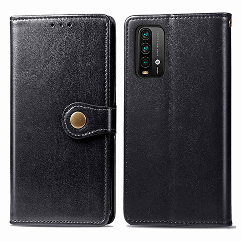 Handytasche Stand Schutzhülle Flip Leder Hülle S05D für Xiaomi Redmi 9 Power Schwarz