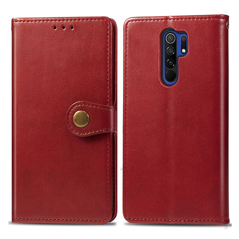 Handytasche Stand Schutzhülle Flip Leder Hülle S05D für Xiaomi Redmi 9 Rot