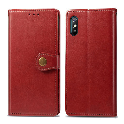 Handytasche Stand Schutzhülle Flip Leder Hülle S05D für Xiaomi Redmi 9i Rot