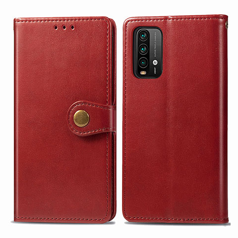 Handytasche Stand Schutzhülle Flip Leder Hülle S05D für Xiaomi Redmi Note 9 4G Rot