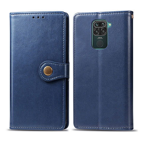 Handytasche Stand Schutzhülle Flip Leder Hülle S05D für Xiaomi Redmi Note 9 Blau