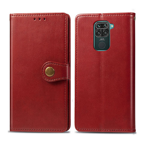 Handytasche Stand Schutzhülle Flip Leder Hülle S05D für Xiaomi Redmi Note 9 Rot