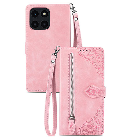 Handytasche Stand Schutzhülle Flip Leder Hülle S06D für Huawei Honor X8b Rosa