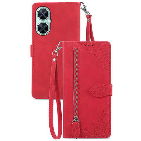 Handytasche Stand Schutzhülle Flip Leder Hülle S06D für Huawei Nova 11i Rot