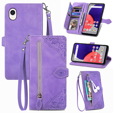 Handytasche Stand Schutzhülle Flip Leder Hülle S06D für Samsung Galaxy A22 5G SC-56B Rosa