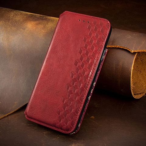 Handytasche Stand Schutzhülle Flip Leder Hülle S08D für Samsung Galaxy S23 Plus 5G Rot