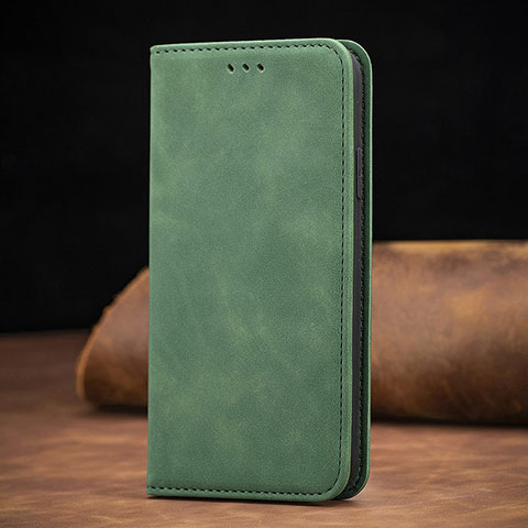 Handytasche Stand Schutzhülle Flip Leder Hülle S08D für Xiaomi Redmi 9AT Grün