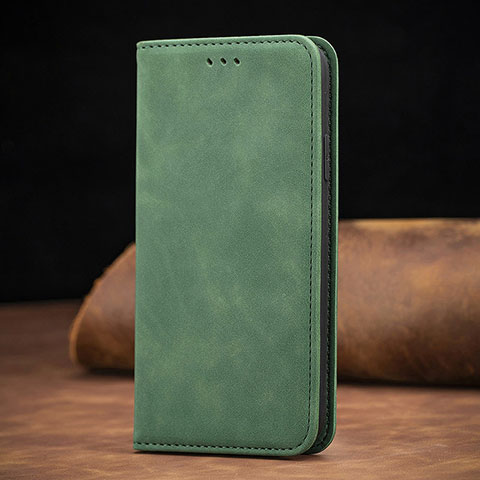 Handytasche Stand Schutzhülle Flip Leder Hülle S08D für Xiaomi Redmi 9C NFC Grün