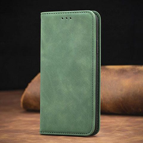 Handytasche Stand Schutzhülle Flip Leder Hülle S08D für Xiaomi Redmi Note 10 5G Grün