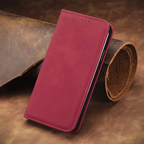 Handytasche Stand Schutzhülle Flip Leder Hülle S08D für Xiaomi Redmi Note 10 Pro 5G Rot