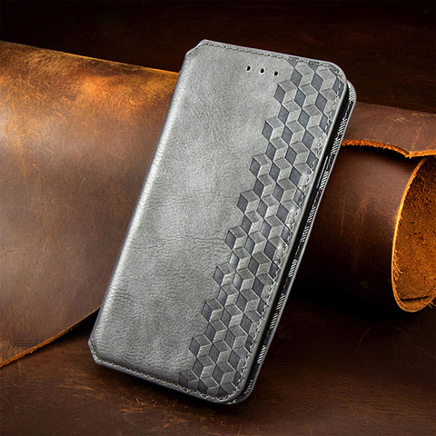 Handytasche Stand Schutzhülle Flip Leder Hülle S09D für Huawei Honor 60 SE 5G Grau