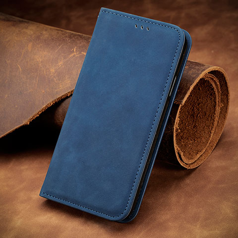 Handytasche Stand Schutzhülle Flip Leder Hülle S12D für Huawei Honor X6 5G Blau