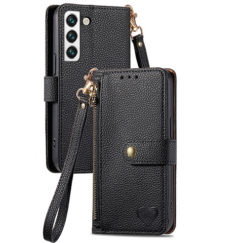 Handytasche Stand Schutzhülle Flip Leder Hülle S15D für Samsung Galaxy S22 Plus 5G Schwarz