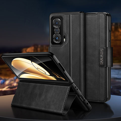 Handytasche Stand Schutzhülle Flip Leder Hülle SD1 für Huawei Honor Magic V 5G Schwarz