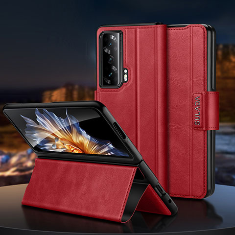 Handytasche Stand Schutzhülle Flip Leder Hülle SD1 für Huawei Honor Magic Vs 5G Rot